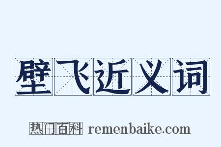 壁飞近义词是什么意思的图片